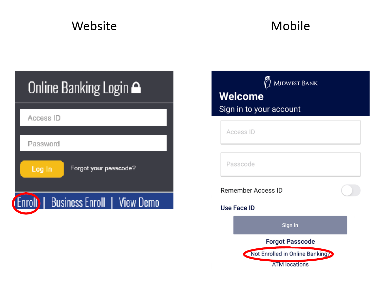 Online Banking Enrollment